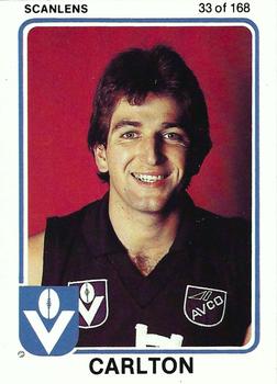 1981 Scanlens VFL #33 Wayne Johnston Front